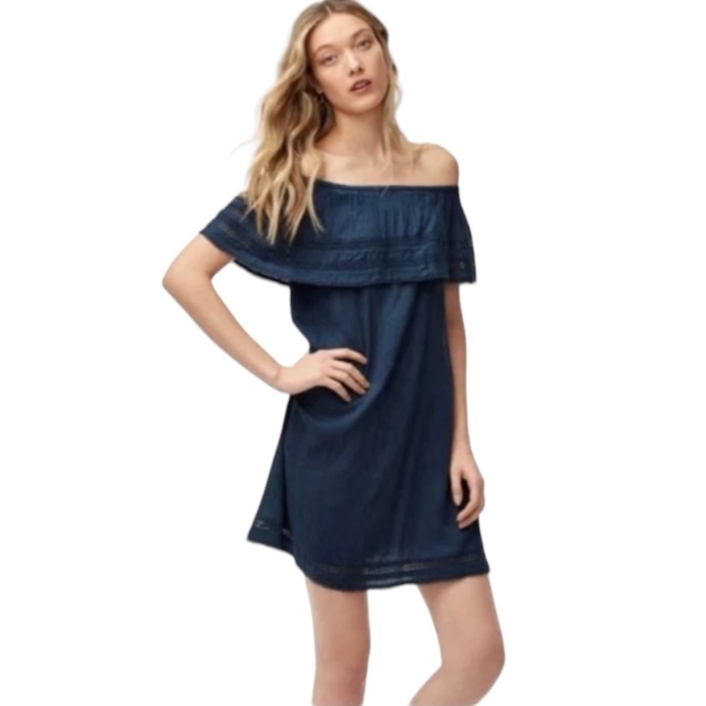 WILFRED Emmie Off The Shoulder Dress Black - XXS - India -Oversize Fit